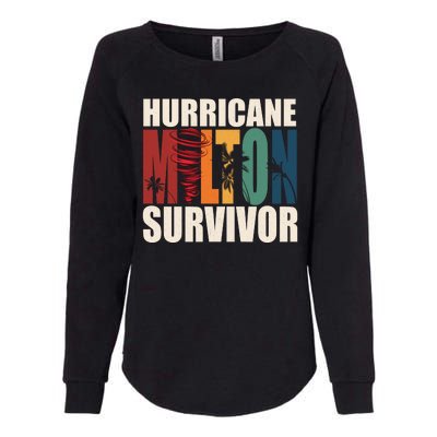 Hurricane Milton Survivor Florida Awareness Womens California Wash Sweatshirt