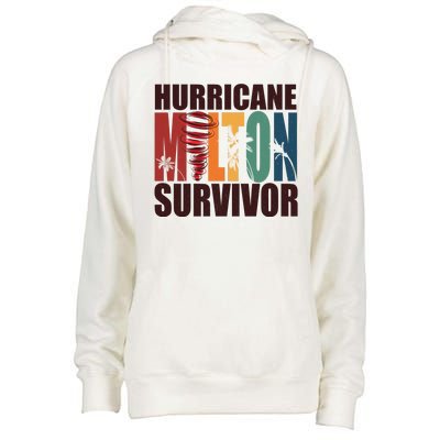 Hurricane Milton Survivor Florida Awareness Womens Funnel Neck Pullover Hood