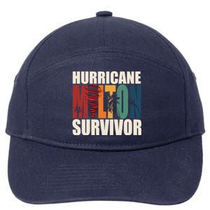 Hurricane Milton Survivor Florida Awareness 7-Panel Snapback Hat