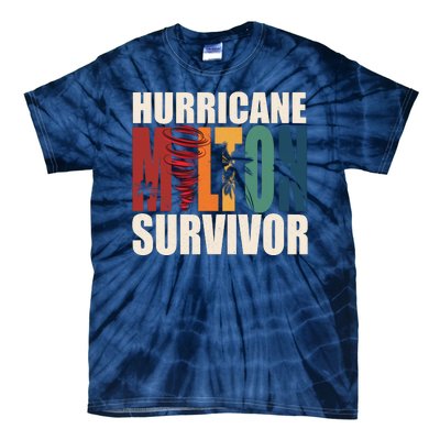 Hurricane Milton Survivor Florida Awareness Tie-Dye T-Shirt