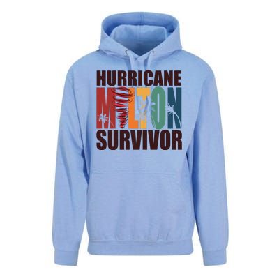 Hurricane Milton Survivor Florida Awareness Unisex Surf Hoodie