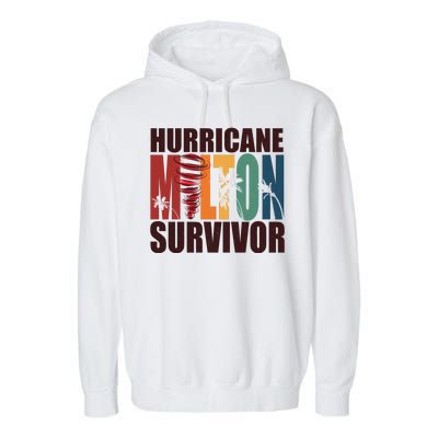 Hurricane Milton Survivor Florida Awareness Garment-Dyed Fleece Hoodie