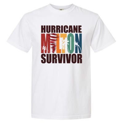 Hurricane Milton Survivor Florida Awareness Garment-Dyed Heavyweight T-Shirt