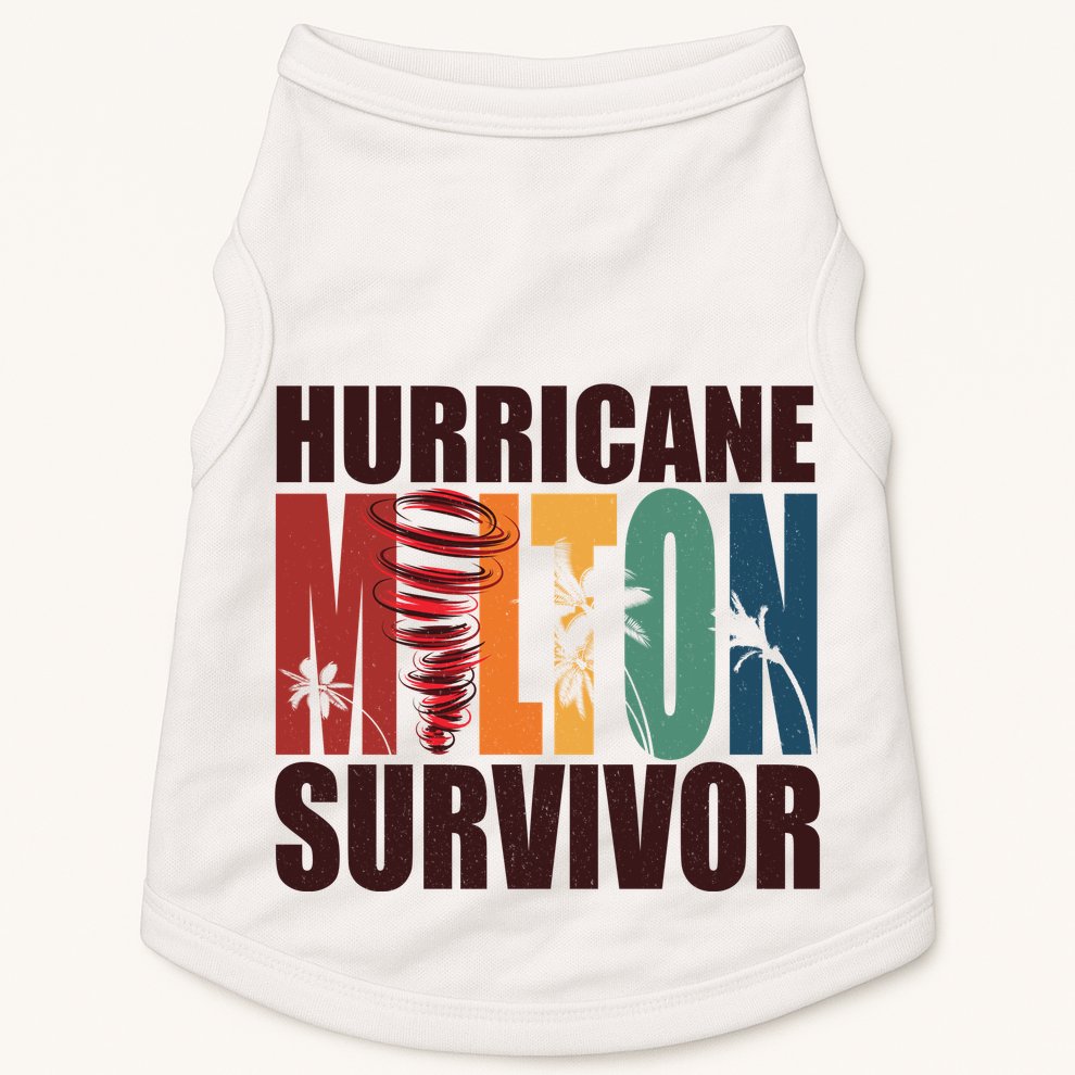 Hurricane Milton Survivor Florida Awareness Doggie Tank