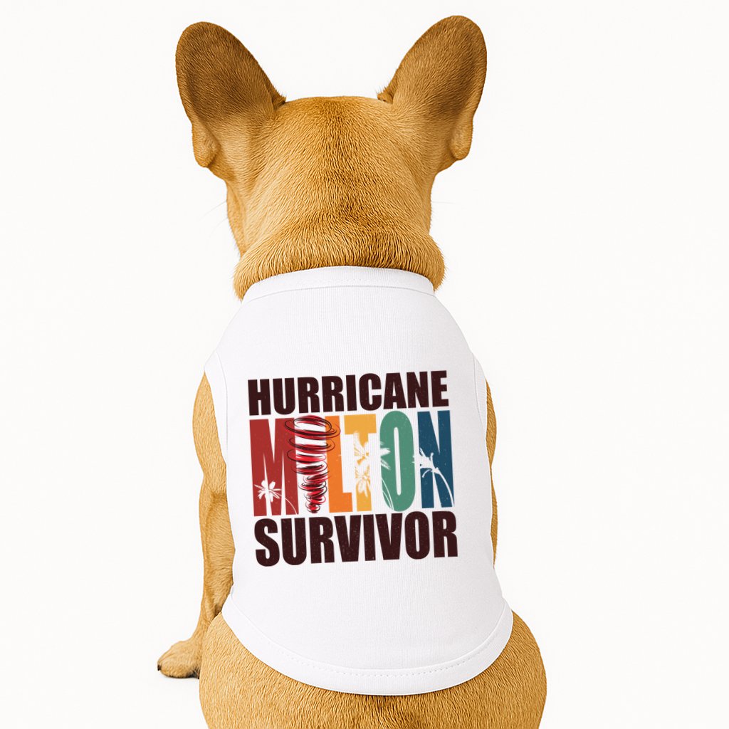 Hurricane Milton Survivor Florida Awareness Doggie Tank