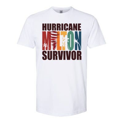 Hurricane Milton Survivor Florida Awareness Softstyle CVC T-Shirt