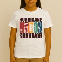 Hurricane Milton Survivor Florida Awareness T-Shirt