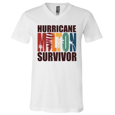 Hurricane Milton Survivor Florida Awareness V-Neck T-Shirt