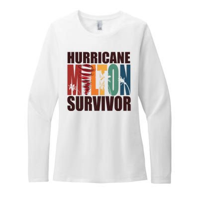 Hurricane Milton Survivor Florida Awareness Womens CVC Long Sleeve Shirt