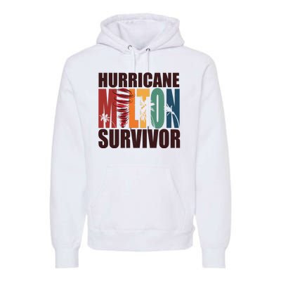 Hurricane Milton Survivor Florida Awareness Premium Hoodie