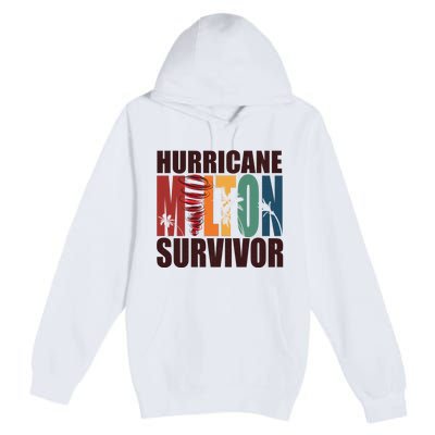 Hurricane Milton Survivor Florida Awareness Premium Pullover Hoodie