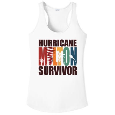 Hurricane Milton Survivor Florida Awareness Ladies PosiCharge Competitor Racerback Tank