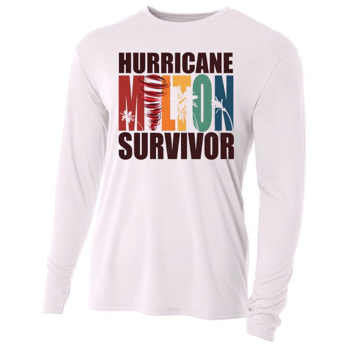 Hurricane Milton Survivor Florida Awareness Cooling Performance Long Sleeve Crew