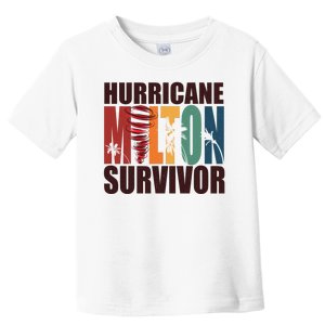 Hurricane Milton Survivor Florida Awareness Toddler T-Shirt