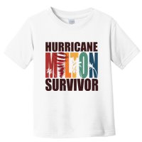Hurricane Milton Survivor Florida Awareness Toddler T-Shirt