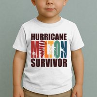 Hurricane Milton Survivor Florida Awareness Toddler T-Shirt