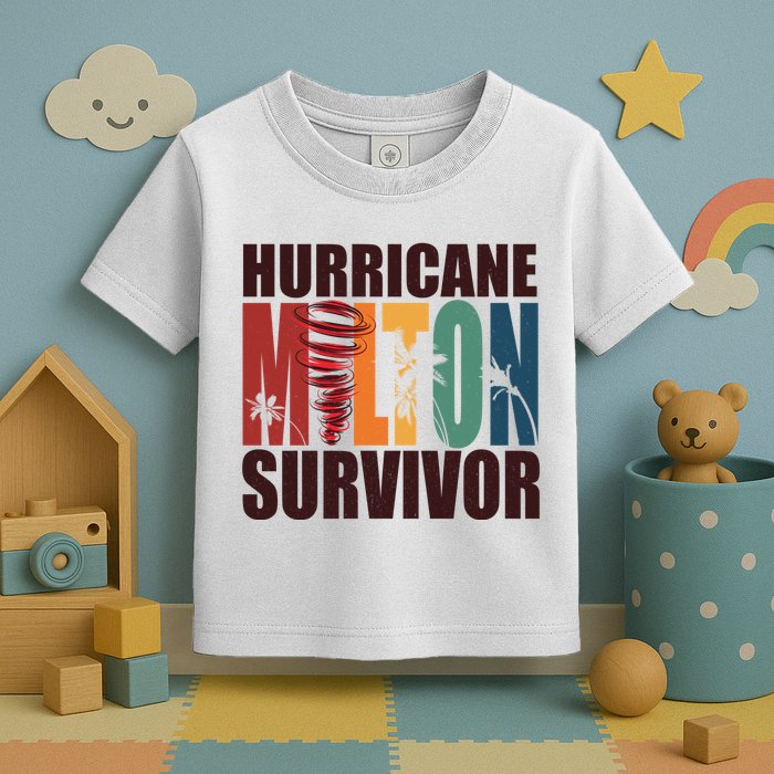 Hurricane Milton Survivor Florida Awareness Toddler T-Shirt