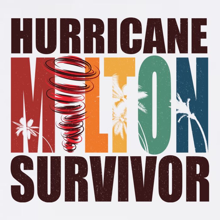 Hurricane Milton Survivor Florida Awareness Toddler T-Shirt