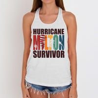 Hurricane Milton Survivor Florida Awareness Women's Knotted Racerback Tank