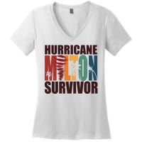 Hurricane Milton Survivor Florida Awareness Women's V-Neck T-Shirt