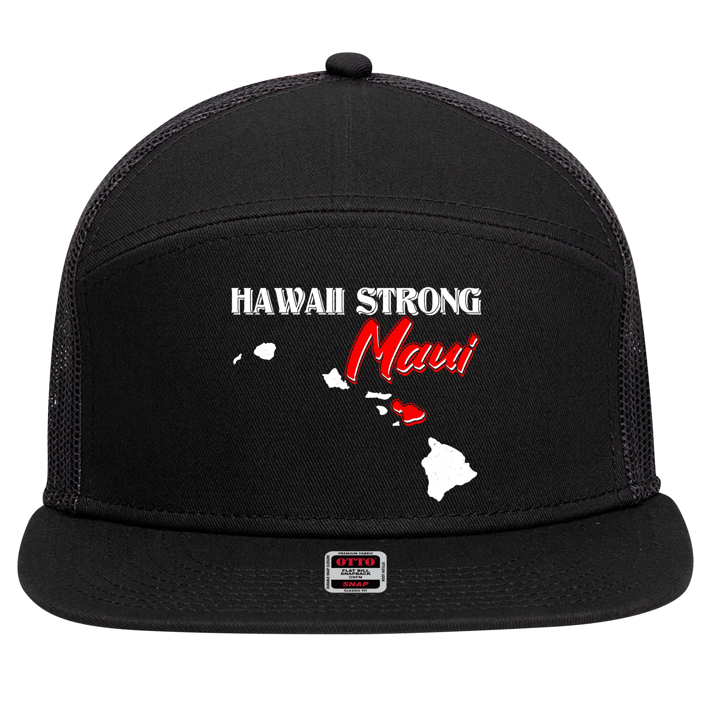 Hawaii Maui Strong 7 Panel Mesh Trucker Snapback Hat