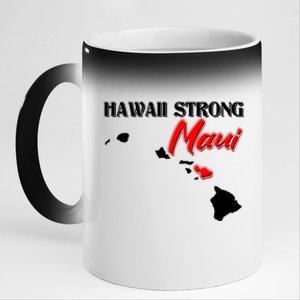 Hawaii Maui Strong 11oz Black Color Changing Mug