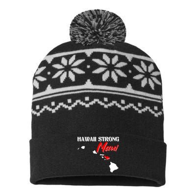 Hawaii Maui Strong USA-Made Snowflake Beanie