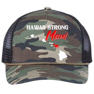 Hawaii Maui Strong Retro Rope Trucker Hat Cap