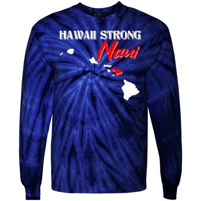 Hawaii Maui Strong Tie-Dye Long Sleeve Shirt