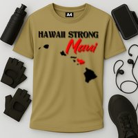 Hawaii Maui Strong Cooling Performance Crew T-Shirt