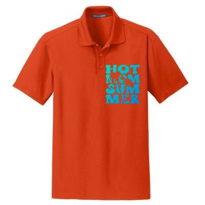 Hot Mom Summer Tee Hot Summer Clothing Gift Dry Zone Grid Polo