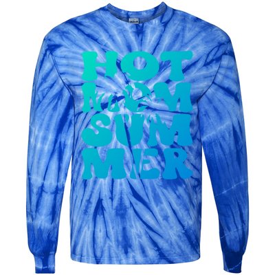 Hot Mom Summer Tee Hot Summer Clothing Gift Tie-Dye Long Sleeve Shirt