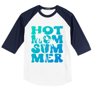 Hot Mom Summer Tee Hot Summer Clothing Gift Baseball Sleeve Shirt