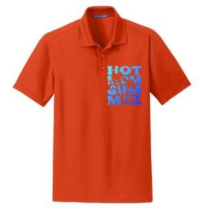 Hot Mom Summer Tee Hot Summer Clothing Gift Dry Zone Grid Polo