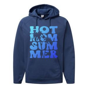 Hot Mom Summer Tee Hot Summer Clothing Gift Performance Fleece Hoodie