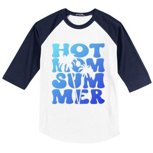 Hot Mom Summer Tee Hot Summer Clothing Gift Baseball Sleeve Shirt