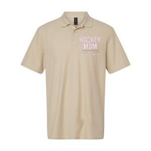 Hockey Mom Stop Staring At My Faceoff Circles Softstyle Adult Sport Polo