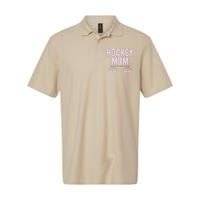 Hockey Mom Stop Staring At My Faceoff Circles Softstyle Adult Sport Polo