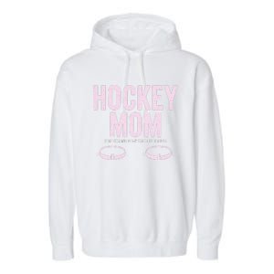 Hockey Mom Stop Staring At My Faceoff Circles Garment-Dyed Fleece Hoodie