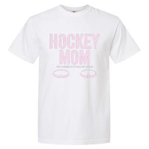 Hockey Mom Stop Staring At My Faceoff Circles Garment-Dyed Heavyweight T-Shirt