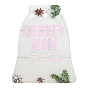 Hockey Mom Stop Staring At My Faceoff Circles Ceramic Bell Ornament