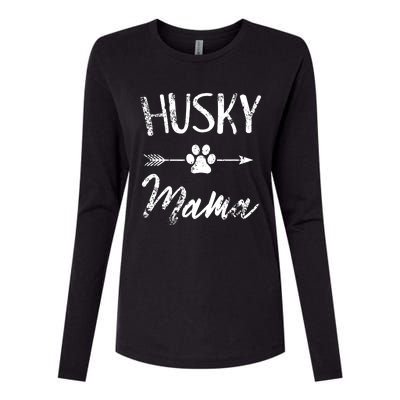 Husky Mama Siberian Husky Lover Owner Gifts Dog Mom Womens Cotton Relaxed Long Sleeve T-Shirt