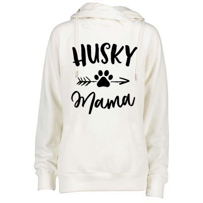 Husky Mama Siberian Husky Lover Owner Gifts Dog Mothers Day Womens Funnel Neck Pullover Hood