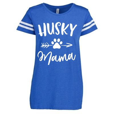 Husky Mama Siberian Husky Lover Owner Gifts Dog Mothers Day Enza Ladies Jersey Football T-Shirt