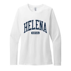 Helena Montana Style Blue Womens CVC Long Sleeve Shirt