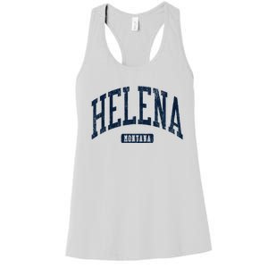 Helena Montana Style Blue Women's Racerback Tank