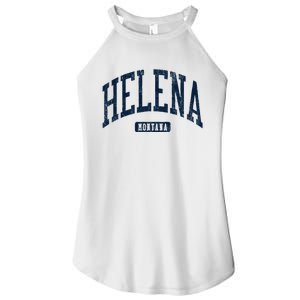 Helena Montana Style Blue Women's Perfect Tri Rocker Tank