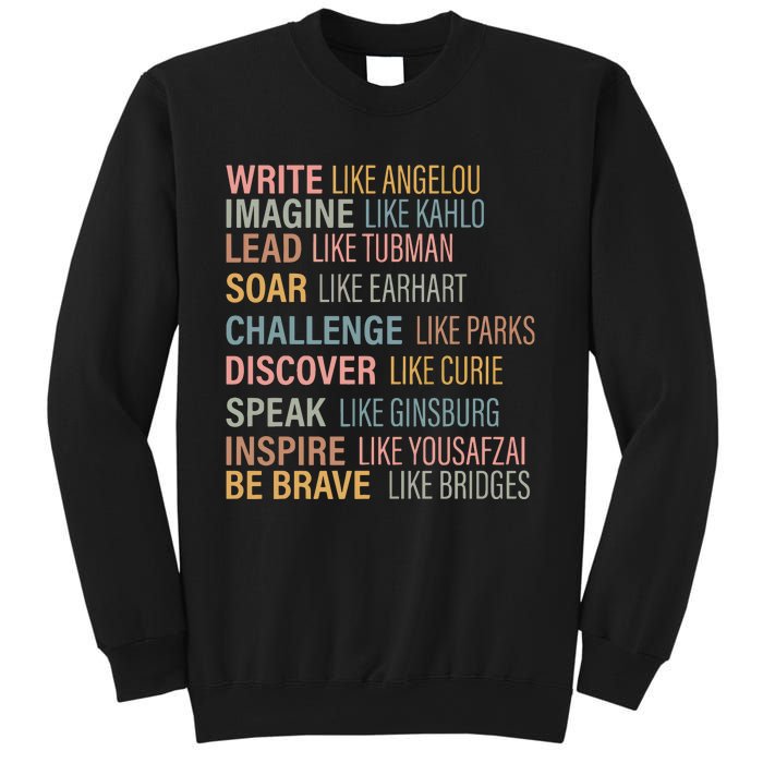 History Month Strong Women Empowered Gift Feminist Sweatshirt