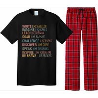 History Month Strong Women Empowered Gift Feminist Pajama Set