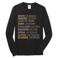 History Month Strong Women Empowered Gift Feminist Tall Long Sleeve T-Shirt